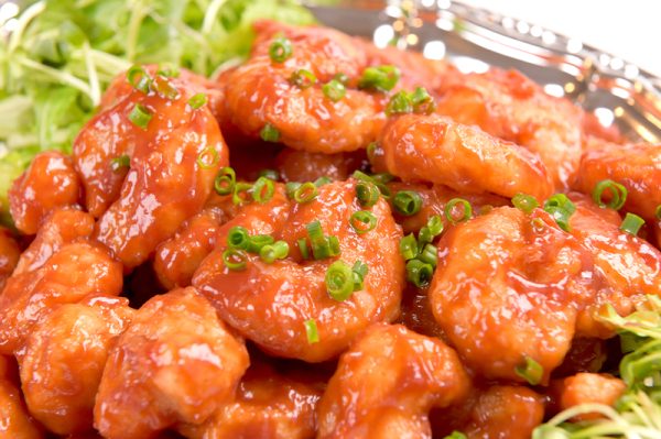 海老のチリソース炒め【HOT】（カトラリー10セット）
